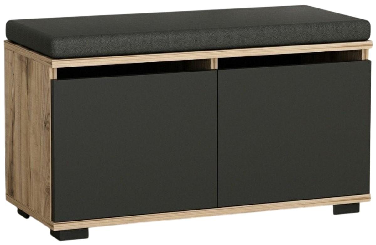 Dulap pentru incaltaminte Trendy Drago Nuc (Maro)/Negru