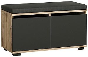 Dulap pentru incaltaminte Trendy Drago Nuc (Maro)/Negru