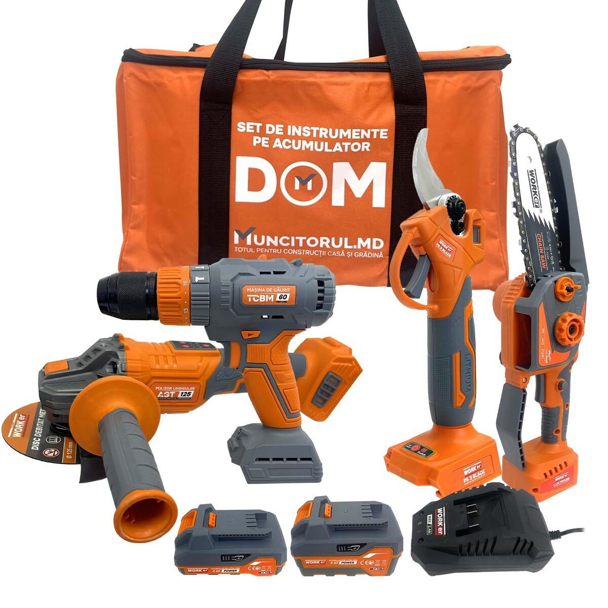 Set de scule electrice Worker DOM