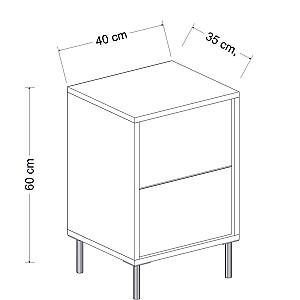 Noptiera Trendy Imaj Antracit (Gri)