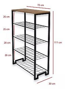 Raft pentru incaltaminte Trendy Nancy Pinul Atlantic (Maro)/Negru