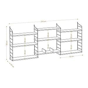 Raft de perete Trendy Laba Stejar (Bej)