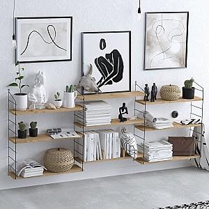 Raft de perete Trendy Laba Stejar (Bej)