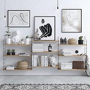 Raft de perete Trendy Laba Stejar (Bej)