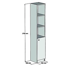 Dulap penal Trendy Trend Alb