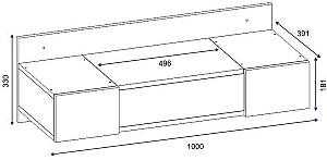 Masa de machiaj Trendy Zakkum Alb