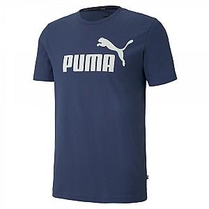 Maiou barbati Puma ESS Logo Tee Blue