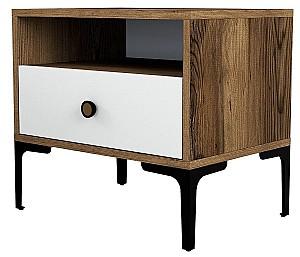 Noptiera Trendy Lizbon 530 Nuc (Maro)/Alb