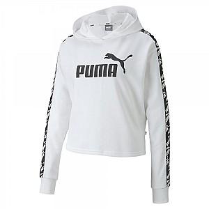 Hanorac femeie Puma  Amplified Cropped Hoody TR alb