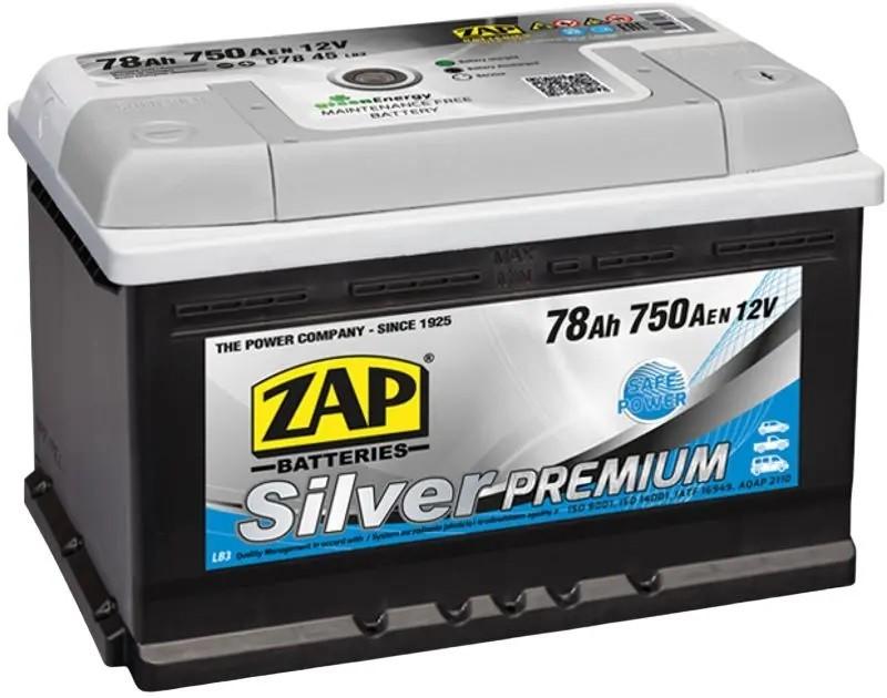 Acumulator auto ZAP 78 Ah Silver Premium