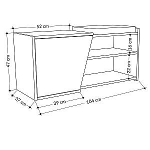 Dulap pentru incaltaminte Trendy Fiona Stejar (Bej)
