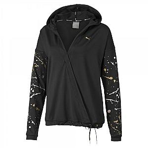 Hanorac barbati Puma Metal Splash Lux Wrap Hoodie black