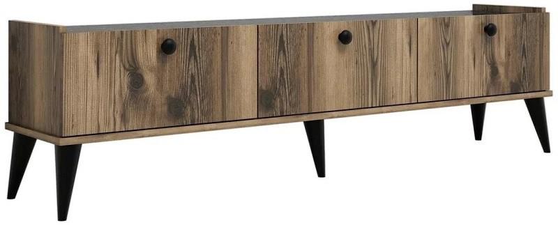 Tumba pentru televizor Trendy Lidia Nuc (Maro)/Marmura