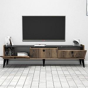 Tumba pentru televizor Trendy Lidia Nuc (Maro)/Marmura