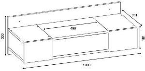 Masa de machiaj Trendy Zakkum Antracit (Gri)