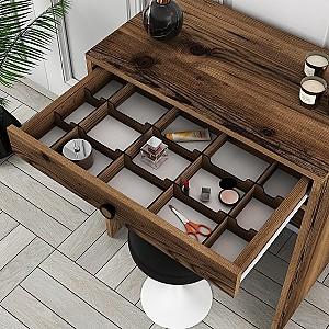 Masa de machiaj Trendy Lizbon Nuc (Maro)