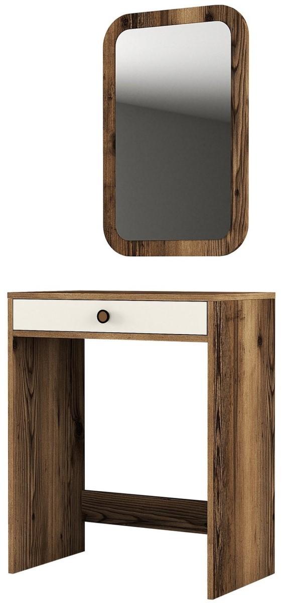 Masa de machiaj Trendy Lizbon Nuc (Maro)/Crem