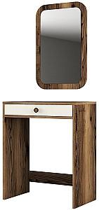 Masa de machiaj Trendy Lizbon Nuc (Maro)/Crem