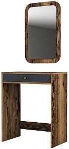 Masa de machiaj Trendy Lizbon Nuc (Maro)/Antracit (Gri)