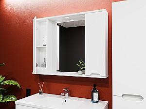 Dulap de baie Bayro Etna Duo 100x75 cm Alb Mat