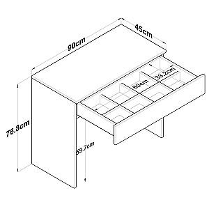 Masa de machiaj Trendy Bj104 Alb