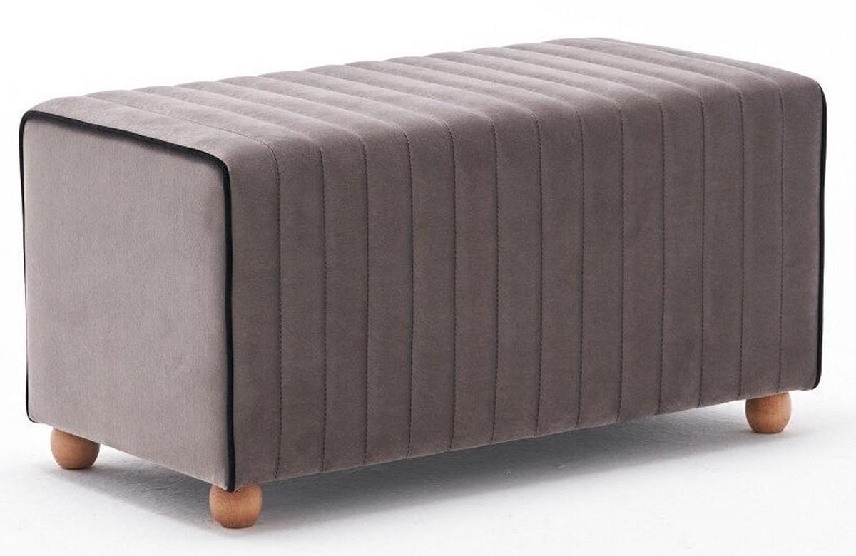 Bancheta si fotoliu puf Trendy Mabel Mink