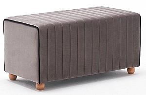 Bancheta si fotoliu puf Trendy Mabel Mink