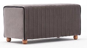 Bancheta si fotoliu puf Trendy Mabel Mink