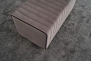 Bancheta si fotoliu puf Trendy Mabel Mink