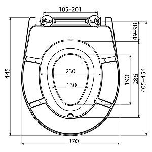 Capac vas WC Alca A606 Soft Close DRP