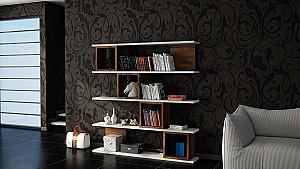 Etajera Trendy Wind Alb/Nuc (Maro)