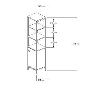 Dulap penal Trendy Derin Safir (Bej)/Antracit (Gri)