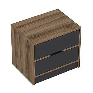 Noptiera Trendy Elina 8170 Nuc (Maro)/Antracit (Gri)