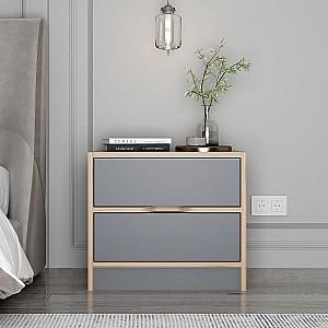 Noptiera Trendy Elina 8170 Nuc (Maro)/Antracit (Gri)