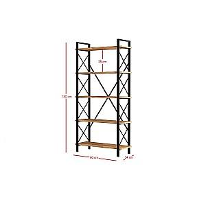 Etajera Trendy Nero Elit Pinul Atlantic (Maro)/Negru