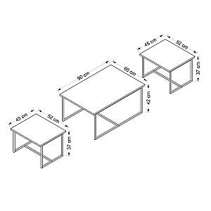 Masuta de cafea, reviste Trendy Levada Nuc (Maro)