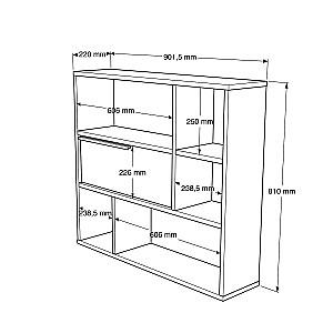Raft de perete Trendy ON5-W Alb