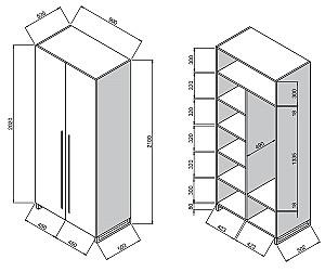 Dulap DP Haine / Poliță 80