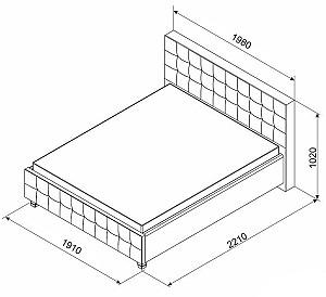 Pat Ambianta Rio 1.8 m Verde Deschis + Saltea Salt Confort Lux 180x200