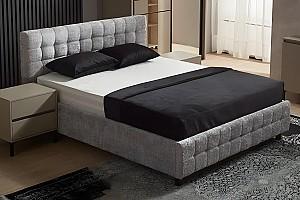 Pat Ambianta Rio 1.4 m Gri Deschis + Saltea Salt Confort Clasic 140x200