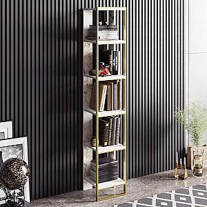 Etajera Trendy Polka Auriu/Alb