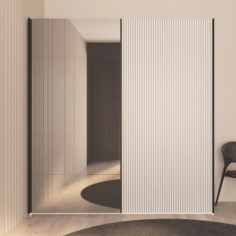 Dulap-cupe Bayro Napoli 200x230x58 cm Top Line Alb