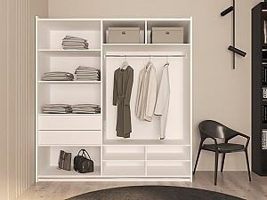 Dulap-cupe Bayro Napoli 200x230x58 cm Top Line Alb