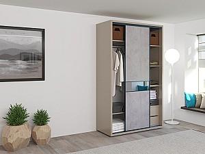 Dulap-cupe Bayro Murano 140x230x60 cm Piatra Gri