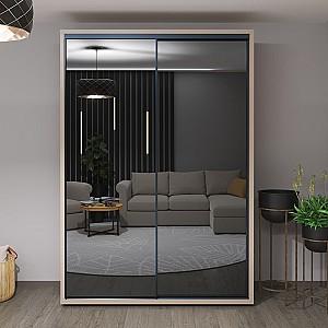 Dulap-cupe Bayro Murano 160x230x60 cm Piatra Gri