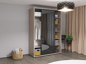 Dulap-cupe Bayro Murano 160x230x60 cm Piatra Gri