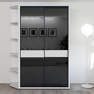 Dulap-cupe Bayro Murano 140x230x60 Alb