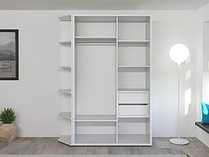 Dulap-cupe Bayro Murano 140x230x60 Alb