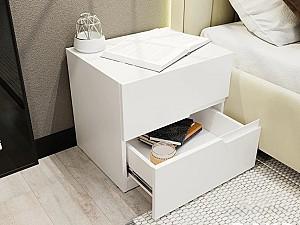 Noptiera Bayro Modena 55x50x45 cm Alb Mat MDF 18mm (Maner Sorento)