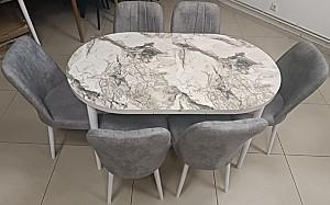 Set de masa si scaune Kelebek ES-770 (6 scaune)